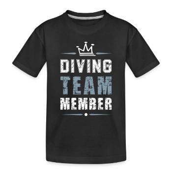 Équipe de plongée Plongée - T-shirt bio Premium Enfant - noir - Devant