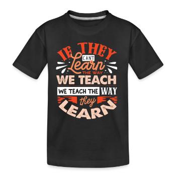 Special Needs Education, Special Education - Kids' Premium Organic T-Shirt - black - Front