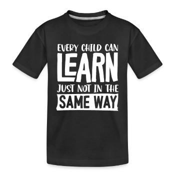 Éducation spécialisée, Éducation spécialisée - T-shirt bio Premium Enfant - noir - Devant