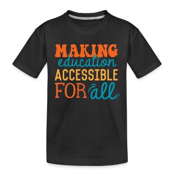 Special Needs Education, Special Education - Kids' Premium Organic T-Shirt - black - Front