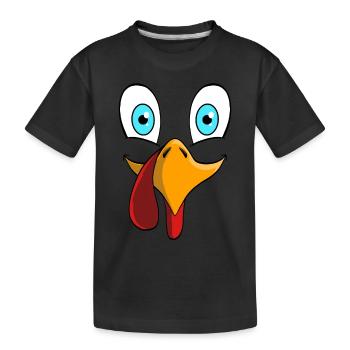 Thanksgiving Turkey Costume - Kids' Premium Organic T-Shirt - black - Front