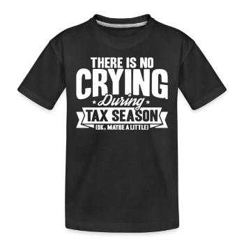 Saison des impôts Cpa Comptable Don Journée de l’impôt - T-shirt bio Premium Enfant - noir - Devant