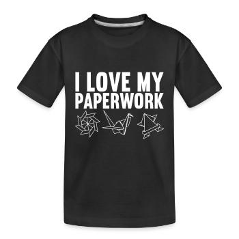 Origami - T-shirt bio Premium Enfant - noir - Devant