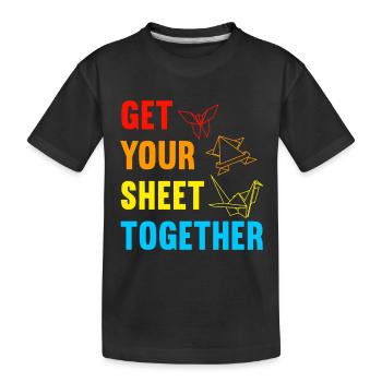 Origami - T-shirt bio Premium Enfant - noir - Devant