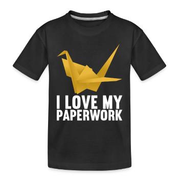 Origami - T-shirt bio Premium Enfant - noir - Devant