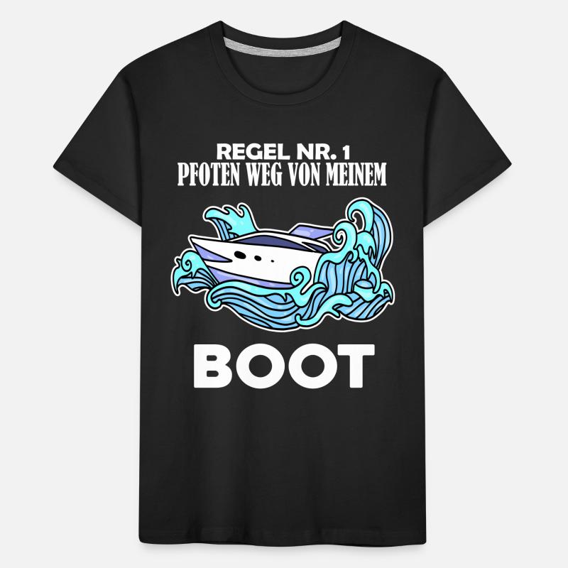 Boote Motorboot Kinder Premium Bio T-Shirt