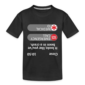 It looks like you've been in a crash - meme - Kids' Premium Organic T-Shirt - black - Front
