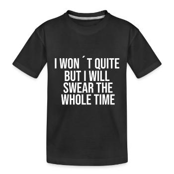 Ich Werde Nicht Still Sein Aber Ich Werde - Kinder Premium Bio T-Shirt - Schwarz - Vorne