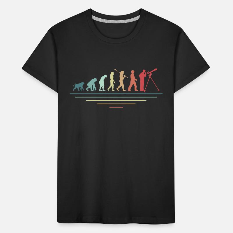 Astronomie Evolution Astronomen Kinder Premium Bio T-Shirt