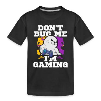 Gaming Gaming Computer Games Gift - Kids' Premium Organic T-Shirt - black - Front