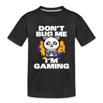 Gaming Gaming Computer Games Gift - Kids' Premium Organic T-Shirt - black - Front