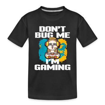 Gaming Gaming Computer Games Gift - Kids' Premium Organic T-Shirt - black - Front