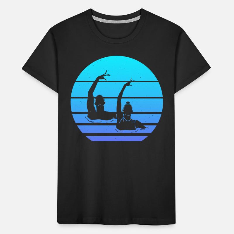 Conception de la nage synchronisée pour nageuse synchronisée T-shirt bio Premium Enfant