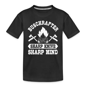 Artisanat de bush - T-shirt bio Premium Enfant - noir - Devant
