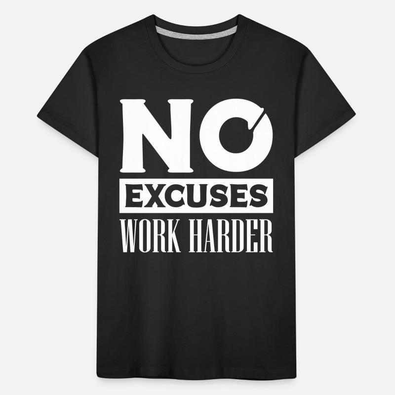 No more excuses Commitment - Motivation Kids' Premium Organic T-Shirt