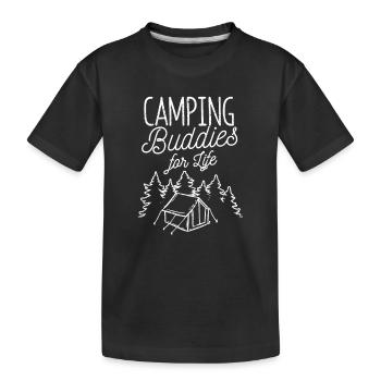 Camping Buddies For Life Caravane Camping-car - T-shirt bio Premium Enfant - noir - Devant