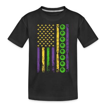 American Cue Sport Flag Billard - T-shirt bio Premium Enfant - noir - Devant