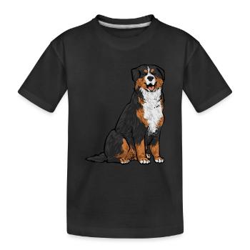 Berner Sennenhund - Kinder Premium Bio T-Shirt - Schwarz - Vorne