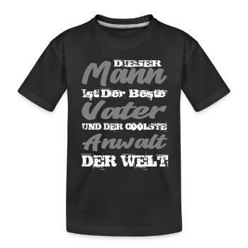 Anwalt - Kinder Premium Bio T-Shirt - Schwarz - Vorne