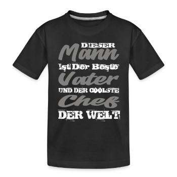 Chef - Kinder Premium Bio T-Shirt - Schwarz - Vorne