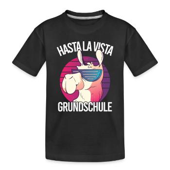 Grundschul Abgänger 2023 Grundschule Abschied - Kinder Premium Bio T-Shirt - Schwarz - Vorne
