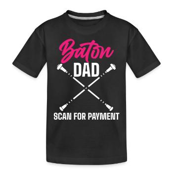 Baton Twirler, Baton Twirling, Gymnastique - T-shirt bio Premium Enfant - noir - Devant