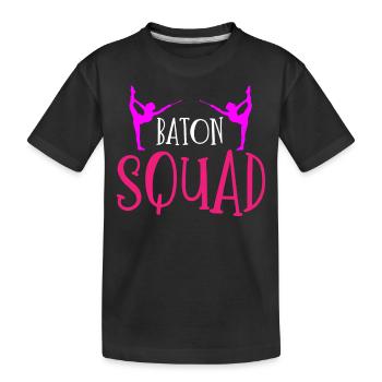 Baton Twirler, Baton Twirling, Gymnastique - T-shirt bio Premium Enfant - noir - Devant