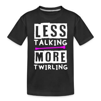 Baton Twirler, Baton Twirling, Gymnastique - T-shirt bio Premium Enfant - noir - Devant