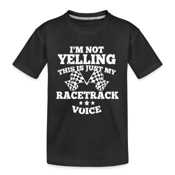 Ich schreie keinen Drag-Racing-Rennfahrer - Kinder Premium Bio T-Shirt - Schwarz - Vorne