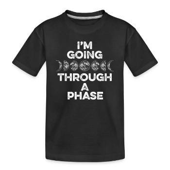 Je traverse une phase Cosmologiste du ciel étoilé - T-shirt bio Premium Enfant - noir - Devant