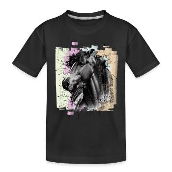 Cheval - T-shirt bio Premium Enfant - noir - Devant