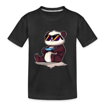 Panda Gaming Gamer - T-shirt bio Premium Enfant - noir - Devant