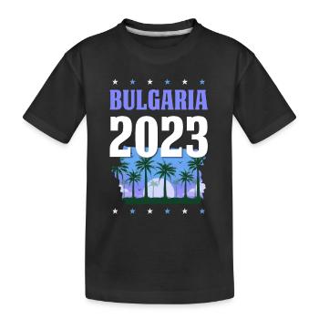 Bulgarie 2023 - T-shirt bio Premium Enfant - noir - Devant