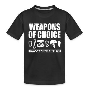Wall climbers, wall climbers - Kids' Premium Organic T-Shirt - black - Front