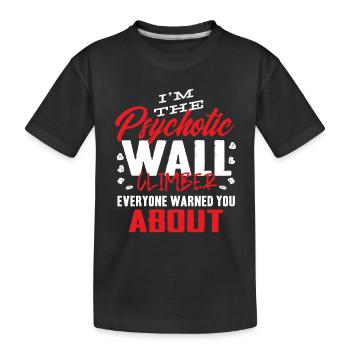 Grimpeurs muraux, grimpeurs de murs - T-shirt bio Premium Enfant - noir - Devant
