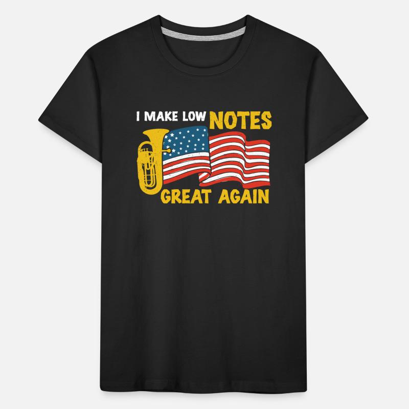 L’euphonium rend les notes graves encore plus drôles T-shirt bio Premium Enfant