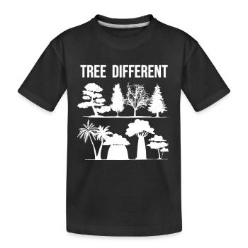 Arbre différent - soyez différent - soyez vous-même - T-shirt bio Premium Enfant - noir - Devant