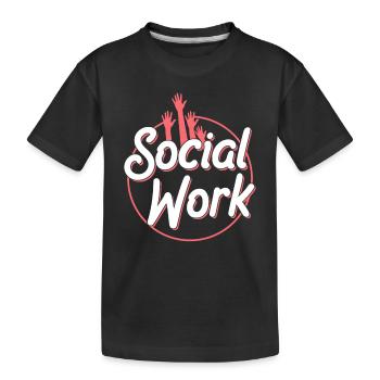 Travail social Travail social Profession de travailleur social - T-shirt bio Premium Enfant - noir - Devant