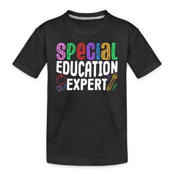 Expert en éducation spécialisée Enseignants en éducation spécialisée Éducation spécialisée - T-shirt bio Premium Enfant - noir - Devant