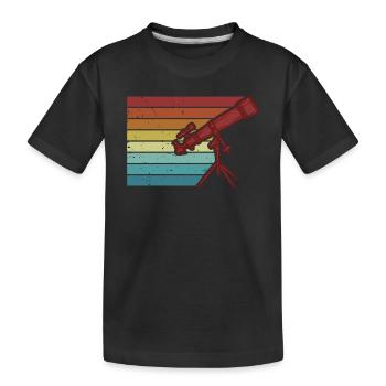 Rétro Starry Sky Cosmologiste Astronomy Photographe - T-shirt bio Premium Enfant - noir - Devant
