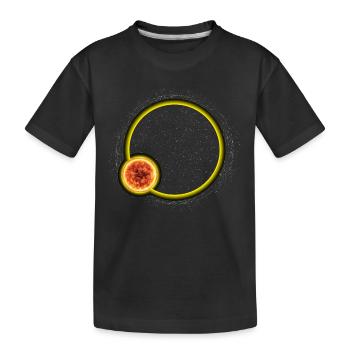 Astronome d’astronomie de l’éclipse lunaire - T-shirt bio Premium Enfant - noir - Devant
