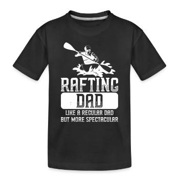 River Rafting - Kids' Premium Organic T-Shirt - black - Front
