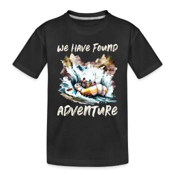 River Rafting - Kids' Premium Organic T-Shirt - black - Front