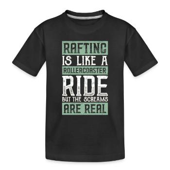Rafting - T-shirt bio Premium Enfant - noir - Devant
