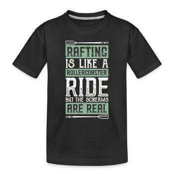 Rafting - T-shirt bio Premium Enfant - noir - Devant