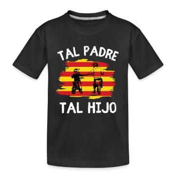 Tal Padre Tal Hijo Motocross Moto Desporte - Kinder Premium Bio T-Shirt - Schwarz - Vorne