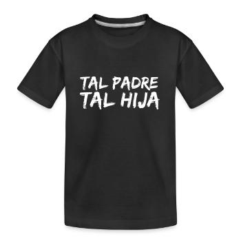 Tal Padre Tal Hijo Motocross Moto Desporte - Kinder Premium Bio T-Shirt - Schwarz - Vorne