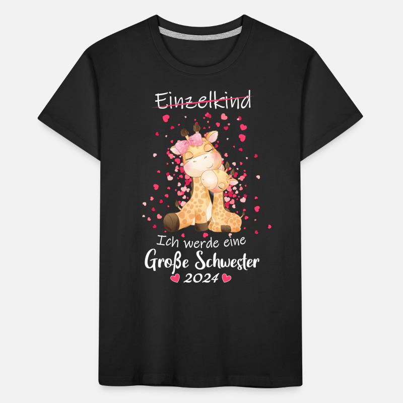Ich Werde Eine Große Schwester 2024 Kinder Premium Bio T-Shirt