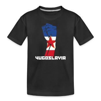 Jugoslavija Yougoslavie Jugo Tito SFRJ Jugoslawien - T-shirt bio Premium Enfant - noir - Devant