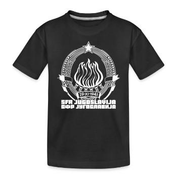 Jugoslavija Yougoslavie Jugo Tito SFRJ Jugoslawien - T-shirt bio Premium Enfant - noir - Devant